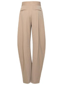 Attico 'Gary' pantaloni di lana vergine beige