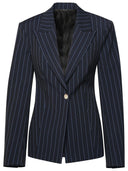 Blazer di miscela di poliestere blu Attico Midnight Blue