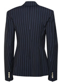 Blazer di miscela di poliestere blu Attico Midnight Blue