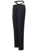 Attico Navy Viscose Blend Patalone