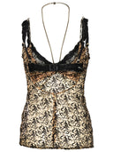 Attico Two Tone Cotton Blend Top