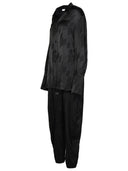 Attico Black Viscose Jumpsuit