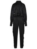 Attico Black Viscose Jumpsuit