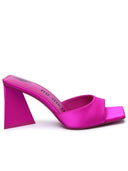 Attico 'Devon 8' Fuchsia Satin Sandals