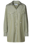 Msgm groen katoenen shirt