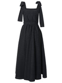 Msgm czarna bawełniana sukienka