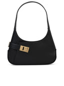 Salvatore Ferragamo 'Hobo' Black Smooth Calf Lear Bag