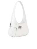 Salvatore Ferragamo 'Hobo' White Smooth Calf Lear Bag