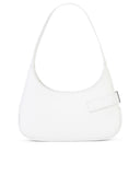 Salvatore Ferragamo 'Hobo' White Smooth Calf Lear Bag