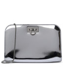 Salvatore Ferragamo 'Diana' mini sac d'embrayage en argent mollet