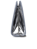 Salvatore Ferragamo 'Diana' mini sac d'embrayage en argent mollet