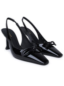 Salvatore Ferragamo Black Patent Lear Back