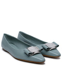 Salvatore Ferragamo 'New Vara' Ballet Flats In Nappa Sugar Paper