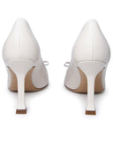 Salvatore Ferragamo Ivory Lear Pumps