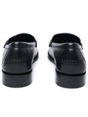 Salvatore Ferragamo Black Lear Loafers