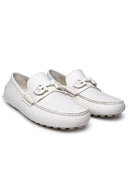 Salvatore Ferragamo White Lear Mejczyczy