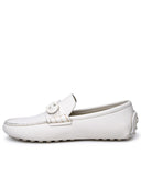 Salvatore Ferragamo White Lear Mejczyczy