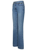 Stella Mc Cartney 'Falabella Chain' Light Blue Cotton Jeans
