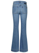Stella Mc Cartney 'Falabella Chain' Light Blue Cotton Jeans