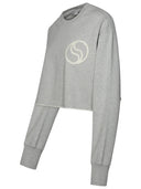 Stella Mc Cartney 'S Wave' Grey Organic Cotton Sweatshirt