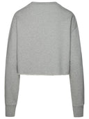 Stella Mc Cartney 'S Wave' Grey Organic Cotton Sweatshirt