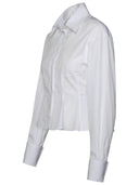 Stella Mc Cartney 'Peplum' White Organic Cotton Shirt