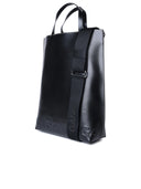 Ganni Medium 'Banner' Black Lear Bag