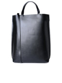 Ganni Medium 'Banner' Black Lear Bag