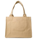 Ganni 'Easy' Cream Recycled Cotton Shopping Bag