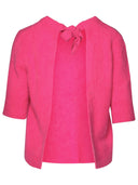 Ganni Fuchsia Alpaka -Mischung Top