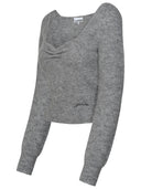 Ganni Grey Merino Blend Sweater