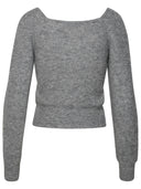 Ganni Grey Merino Blend Sweater