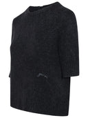 Ganni Black Wool Blend -genser