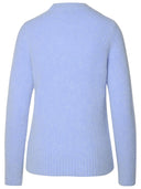 Pull de laine vierge bleu clair Ganni