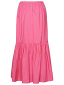 Ganni Fuchsia Cotton Skirt