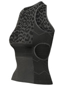 Ganni Black Recycled Nylon Blend Tank Top