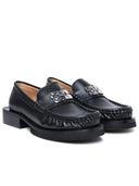 Ganni Black Lear Loafers