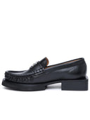 Ganni Black Lear Loafers