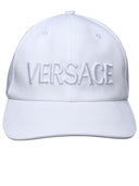 Cap di cotone bianco Versace