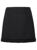 Versace Black Cotton Blend Minonkirt