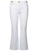 Versace jeans di cotone bianco