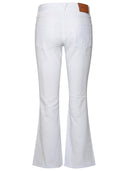 Versace jeans di cotone bianco