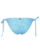 Versace 'Barocco' Light Blue Polyester Blend Bikini Bottoms