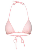 Versace 'Barocco' Pink Polyester Blend Bikini Top