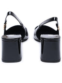 Versace Black Patent Lear Back