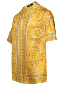 Versace 'Barocco' Gold Silk Shirt