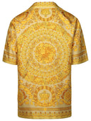Versace 'Barocco' Gold Silk Shirt