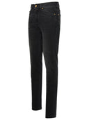 Versace Black Cotton Jeans