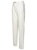 Versace White Cotton Jeans