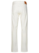 Versace White Cotton Jeans